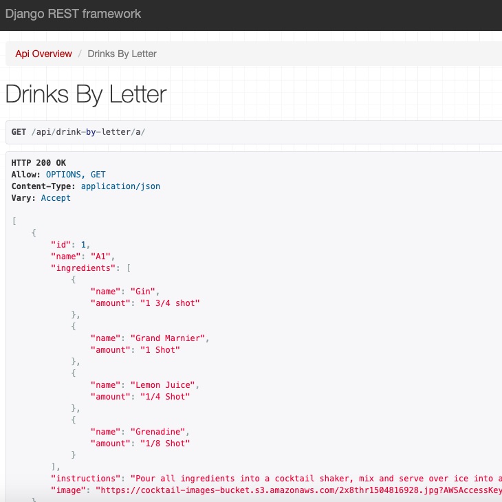 Cocktail API photo