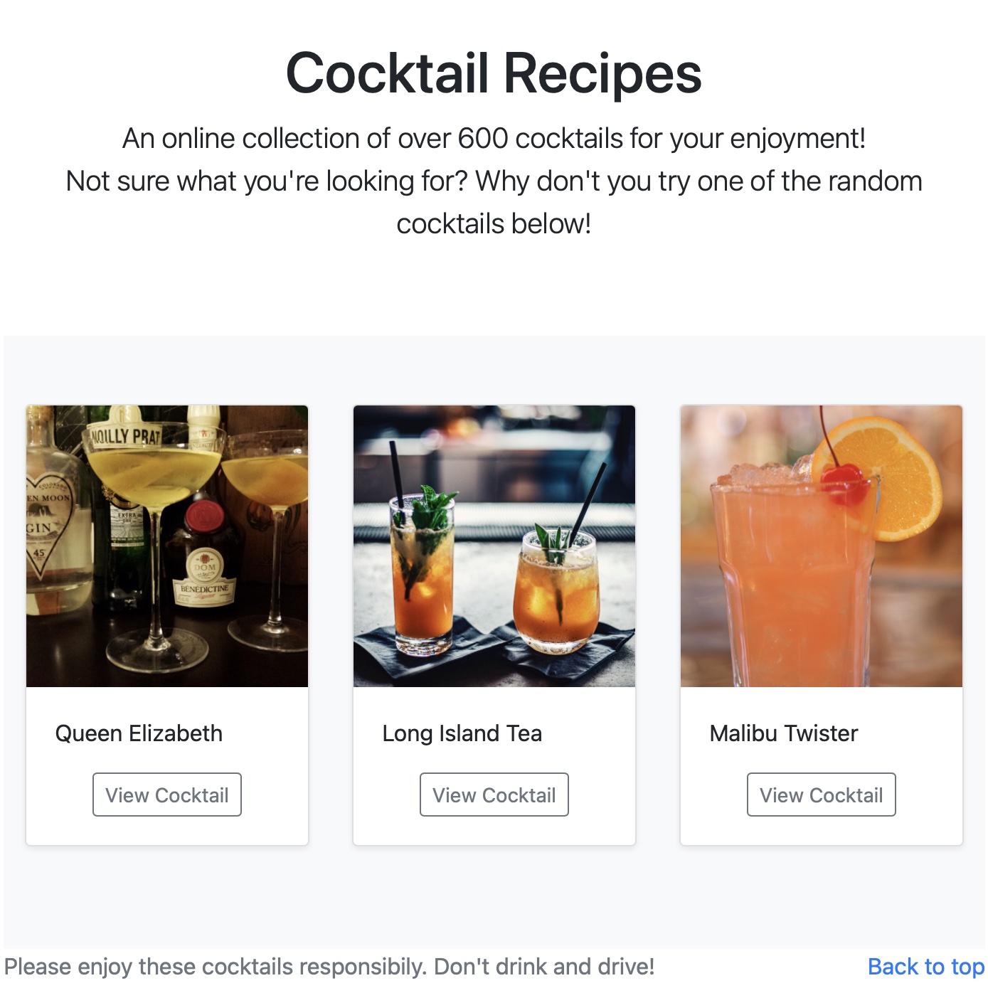 Cocktail Recipes photo